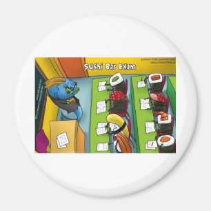 Sushi-Bar-Exam-T-Shirts Tassen Karten Geschenke Us Magnet