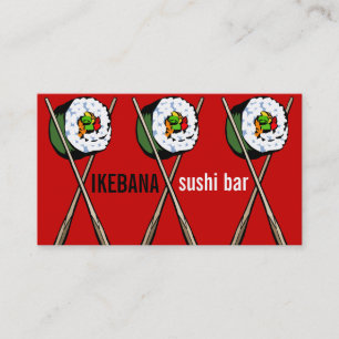 Sushi-Bar-Geschäfts-Karten Visitenkarte
