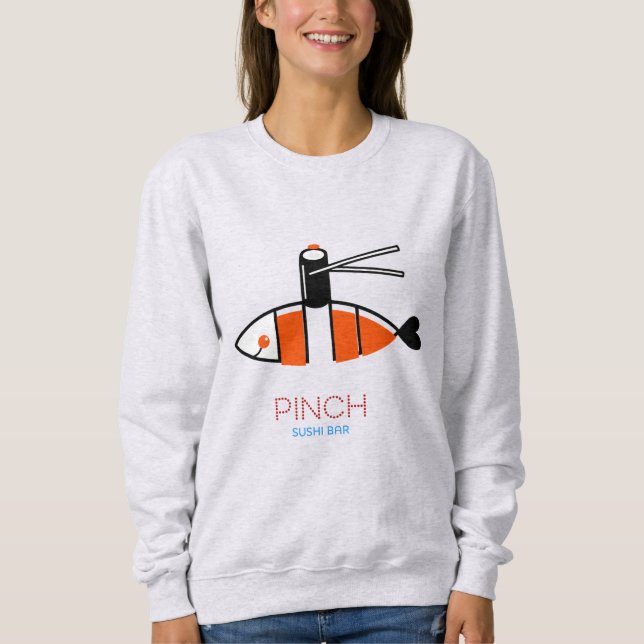 Sushi-Bar zum Knabbern Sweatshirt (Vorderseite)