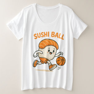Sushi Basketball Energy Große Größe T-Shirt