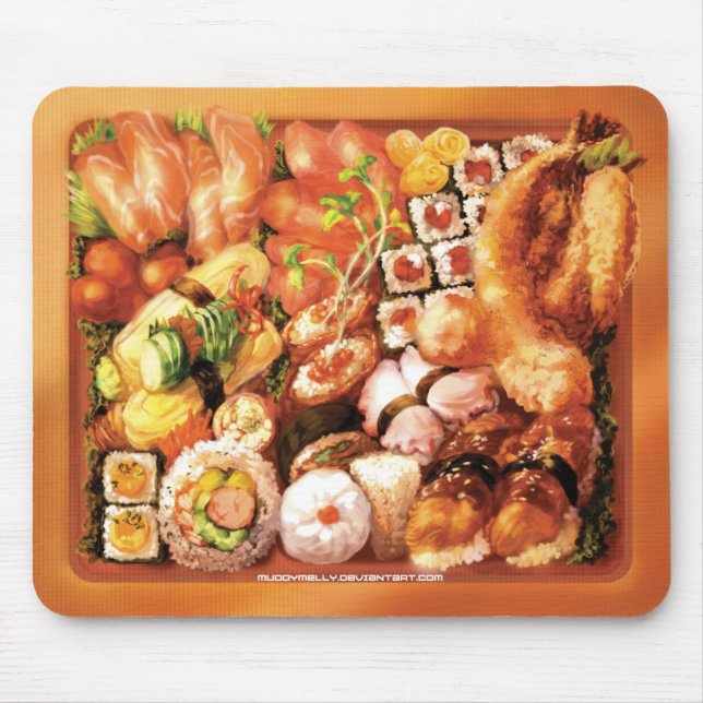 Sushi Bento Kasten - Mousepad (Vorne)