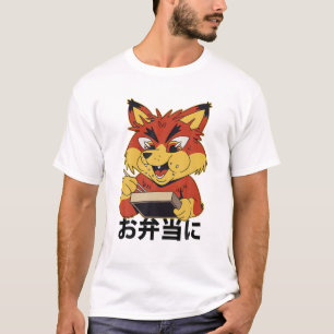 Sushi Box - Niedlich Kawaii Anime Fox - Japanisch T-Shirt