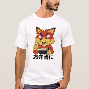 Sushi Box - Niedlich Kawaii Anime Fox - Japanisch  T-Shirt