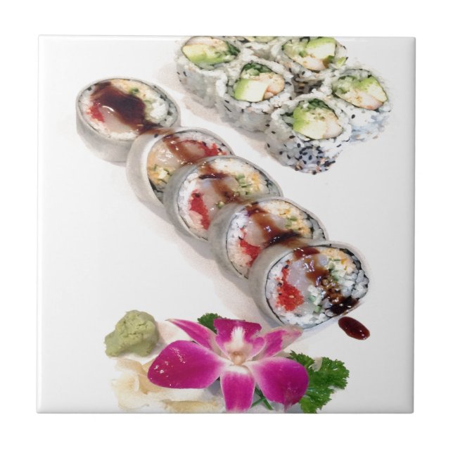 Sushi California Rolls Fliese (Vorderseite)