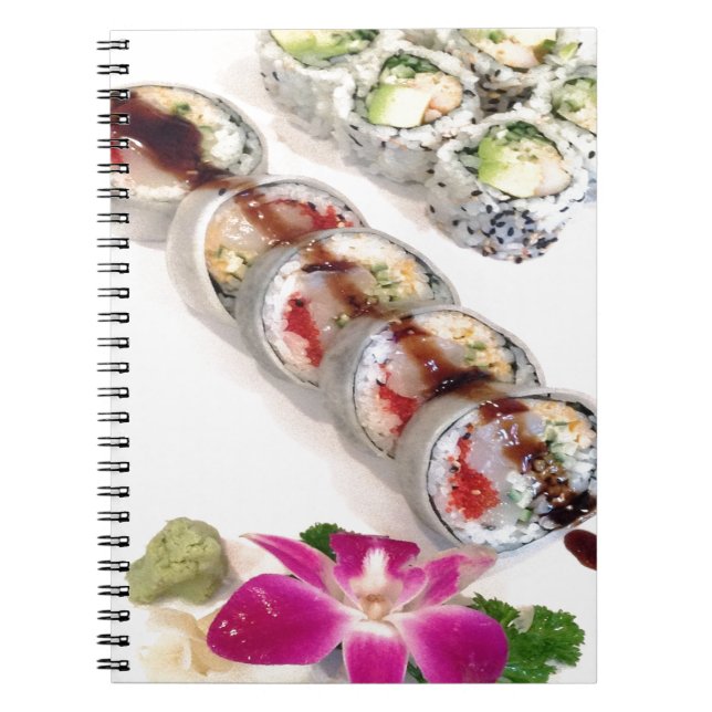 Sushi California Rolls Notizblock (Vorderseite)