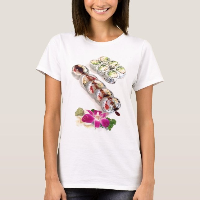 Sushi California Rolls T-Shirt (Vorderseite)