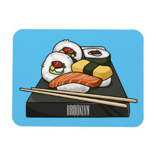 Sushi-Cartoon-Abbildung Magnet