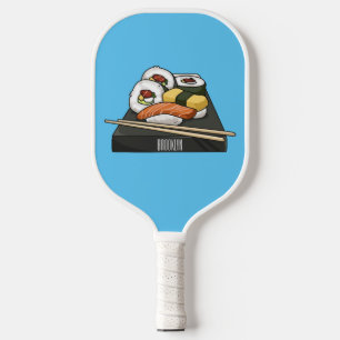 Sushi-Cartoon-Abbildung Pickleball Schläger