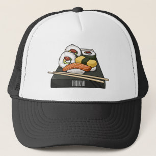Sushi-Cartoon-Abbildung Truckerkappe