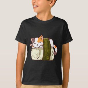 Sushi Cat Kawaii Anime Neko Japanisch T-Shirt