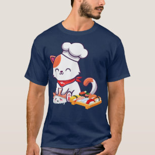 Sushi Cat Kawaii Anime Neko Japanisches Geschenk f T-Shirt