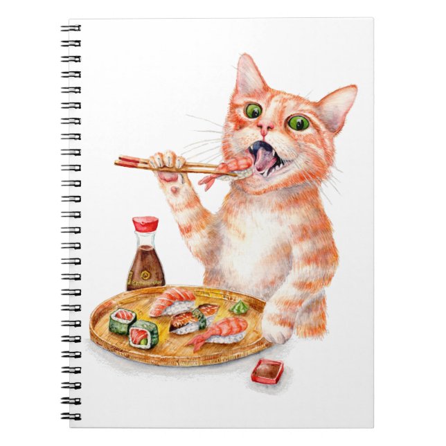 Sushi Cat Notizblock (Vorderseite)