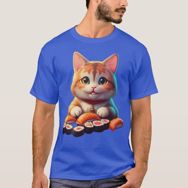 Sushi Cat T-Shirt (Vorderseite)