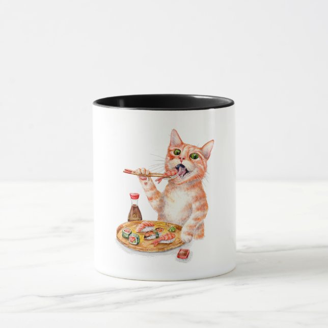 Sushi Cat Tasse (Zentrum)