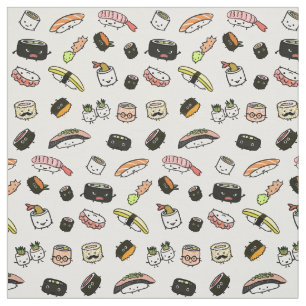Sushi-Charakter-Muster Stoff