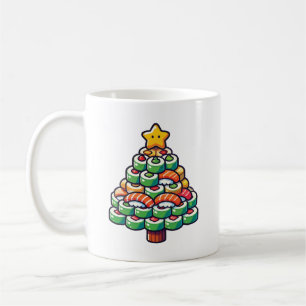 Sushi Christmas Tree - Funny Holiday Feinschmecker Kaffeetasse