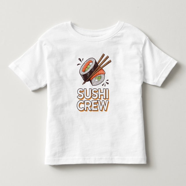 Sushi Crew Kleinkind T-shirt (Vorderseite)