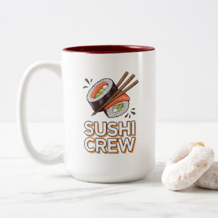 Sushi Crew Zweifarbige Tasse