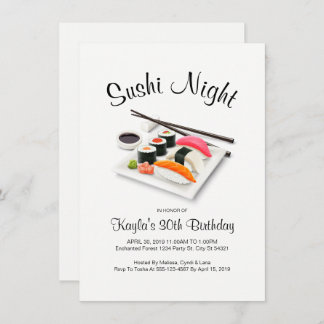 Sushi Dinner Party Einladungen