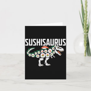 Sushi-Dinosaur T-Rex Japanisches Essen Lustige Sus Karte