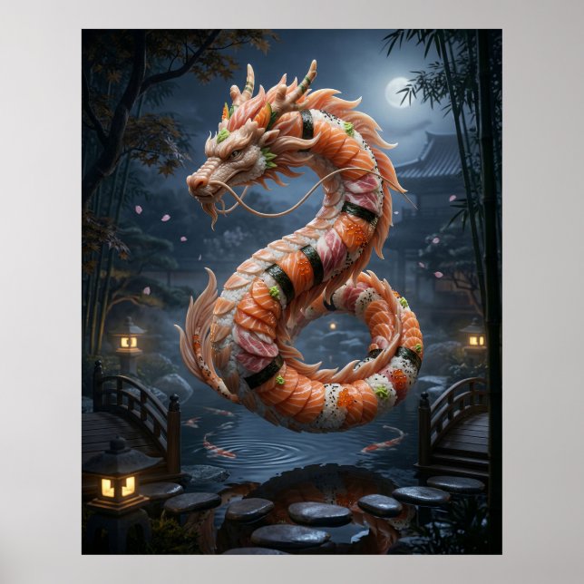 Sushi-Drache Garten Geist Poster (Vorne)