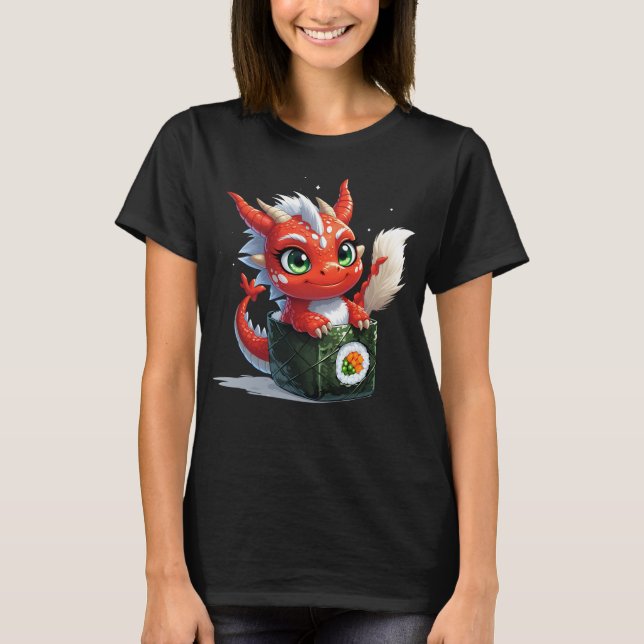 Sushi-Drache T-Shirt (Vorderseite)