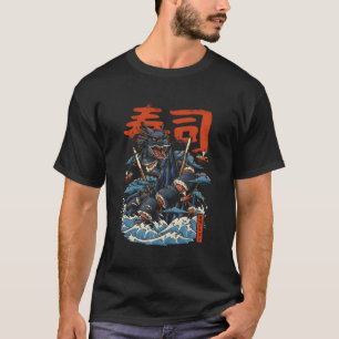 Sushi Dragon japi Maki Sushi Rolls Anime Foodi T-Shirt