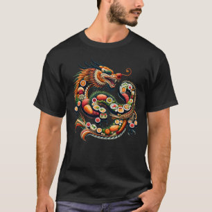 Sushi Dragon Roll Japanischer Lebensmitteldrache S T-Shirt