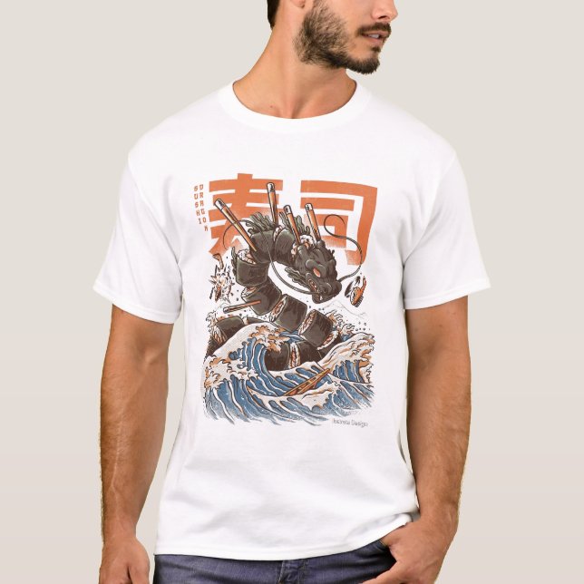 Sushi Dragon  T-Shirt (Vorderseite)