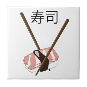 Sushi-Essstäbchen Fliese