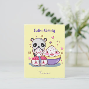 Sushi Family Postkarte