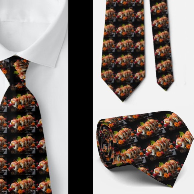 Sushi Fan Restaurant Koch Japanischer Food Necktie Krawatte (Von Creator hochgeladen)
