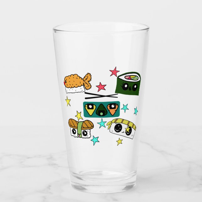 Sushi Fest Glass Tumblers (Vorderseite)