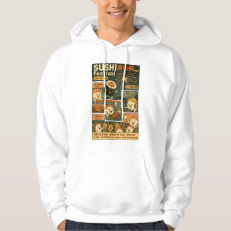 Sushi-Festival-Plakatdesign Hoodie