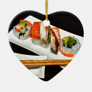 Sushi Food Restaurant essen exotisches Essen Fast  Keramikornament