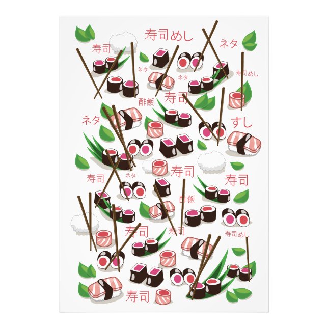 Sushi Fotodruck (Vorne)