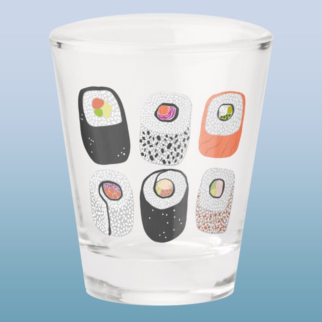 Sushi Fun japanische Küche Art Schnapsglas (Fun Japanese sushi food art shot glass)