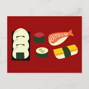 Sushi Fun Postkarte