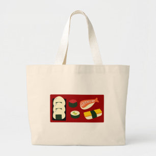 Sushi Fun Tote Bag Jumbo Stoffbeutel