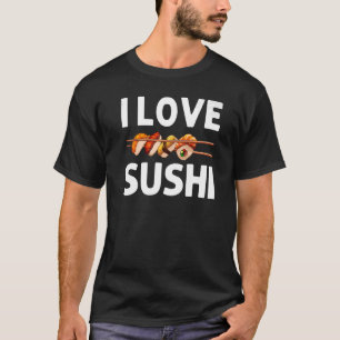 Sushi für Männer Frauen Sushirolle eingelegter Rei T-Shirt