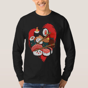 Sushi für Männer Miso Maki Japan Wasabi Nigiri Fis T-Shirt
