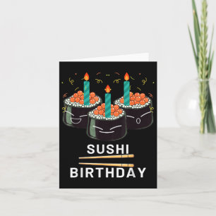Sushi Geburtstag genießen Männer Frauen Kinder Karte