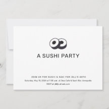 Sushi-Geburtstags-Dinnerparty