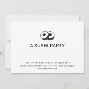 Sushi-Geburtstags-Dinnerparty Einladung