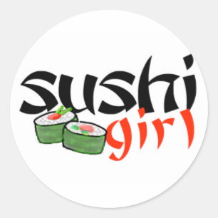 Sushi Girl Aufkleber