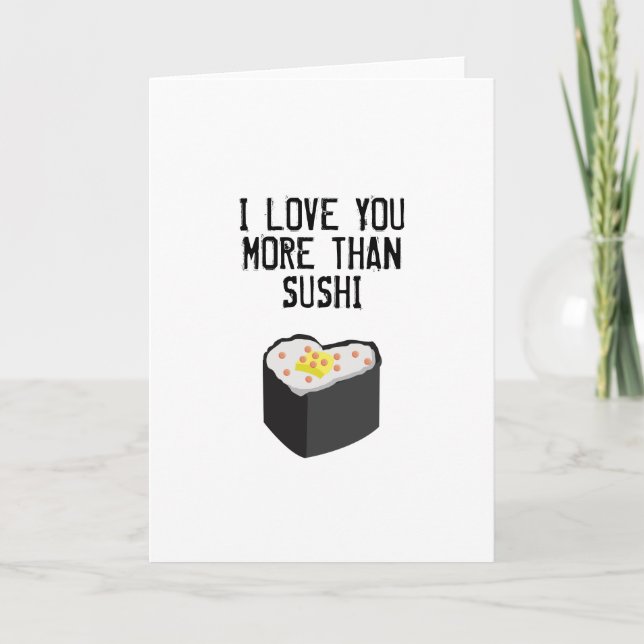 SUSHI GREETING CARD KARTE (Vorderseite)