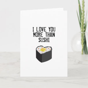 SUSHI GREETING CARD KARTE