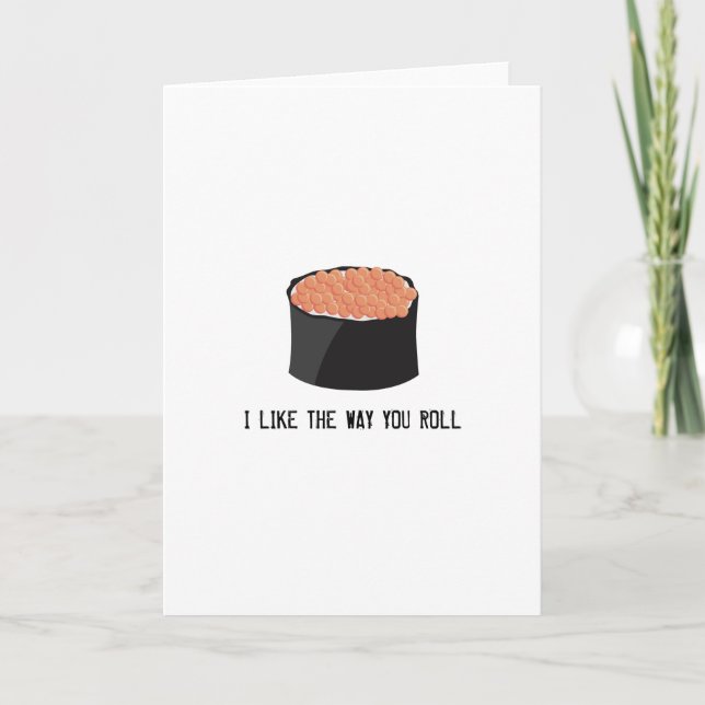 SUSHI GREETING CARD KARTE (Vorderseite)