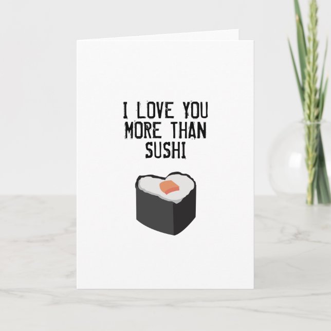 SUSHI GREETING CARD KARTE (Vorderseite)
