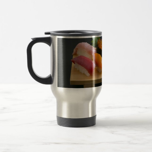 Sushi Harmony – Japanese Nigiri Set Travel Mug Reisebecher (Links)